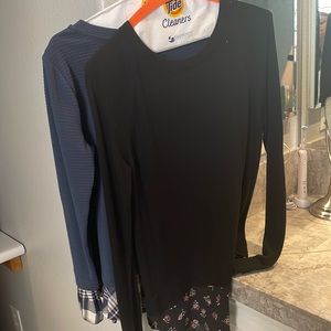 2 Loft Long Sleeve Blouses